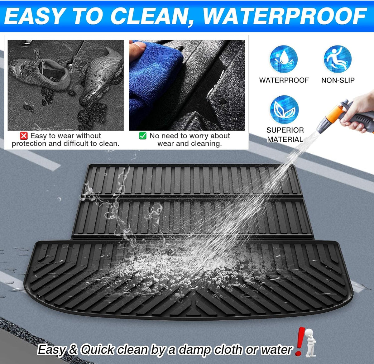 Custom Fit All Weather Cargo Liner Trunk Mat F48683