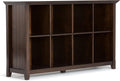Solid Wood 8 Cube Storage Sofa Table E7806