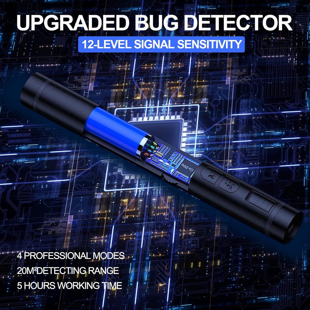 High Sensitivity Portable Bug Detector K335