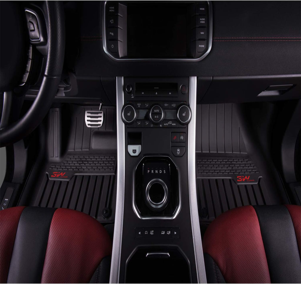 TPE All Weather Custom Fit Floor Mats 1st & 2nd Row Full Set Black X63295