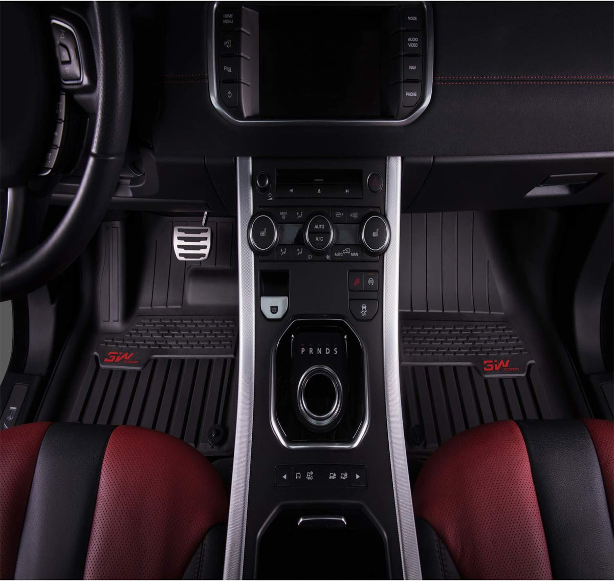 TPE All Weather Custom Fit Floor Mats 1st & 2nd Row Full Set Black X63295