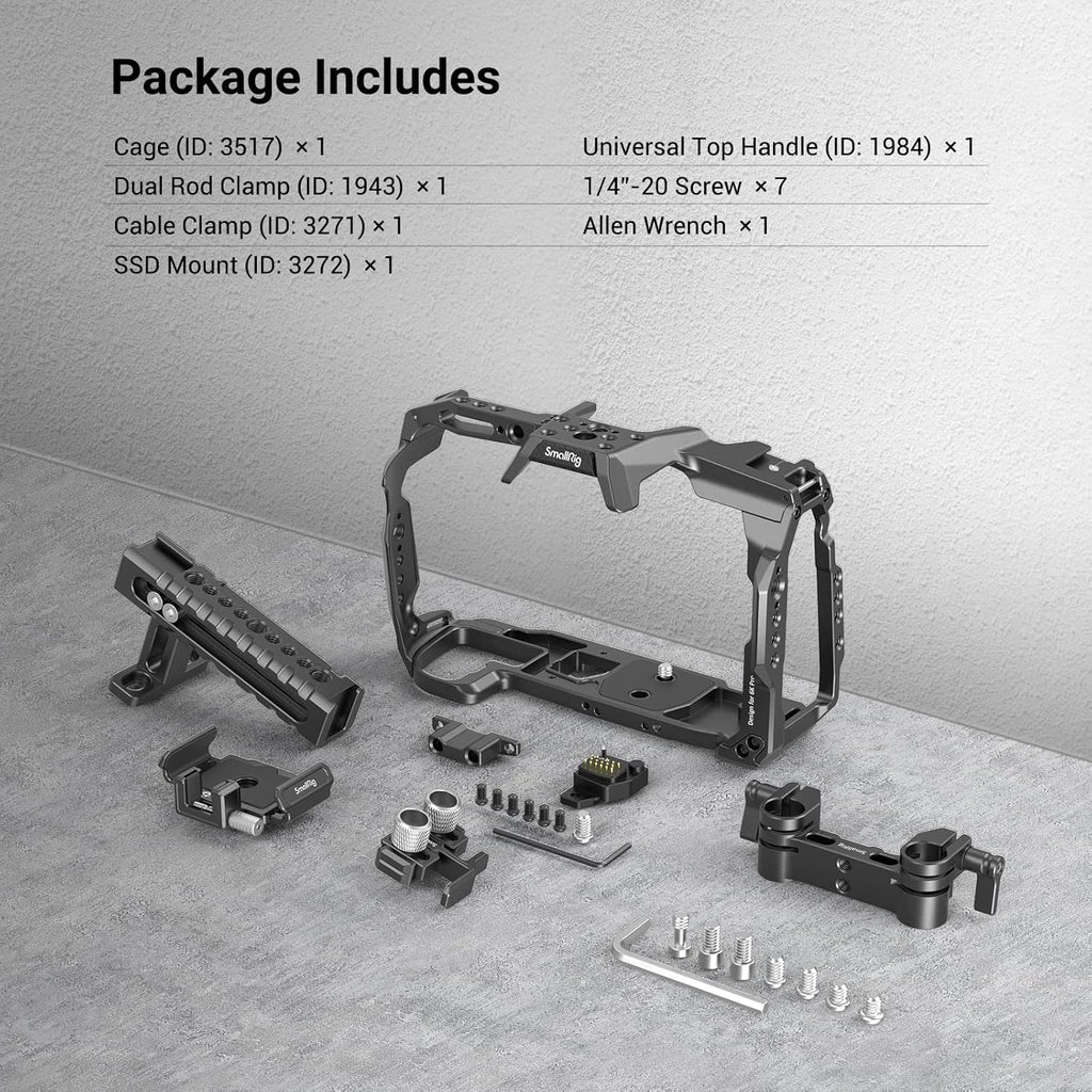 Camera Cage Kit with Top Handle and SSD Mount B117127