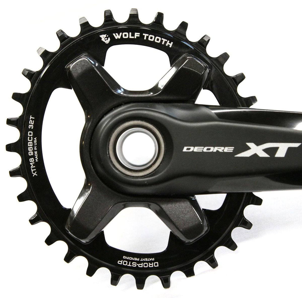 34T x 96 Asymmetrical BCD Black Chainring B356