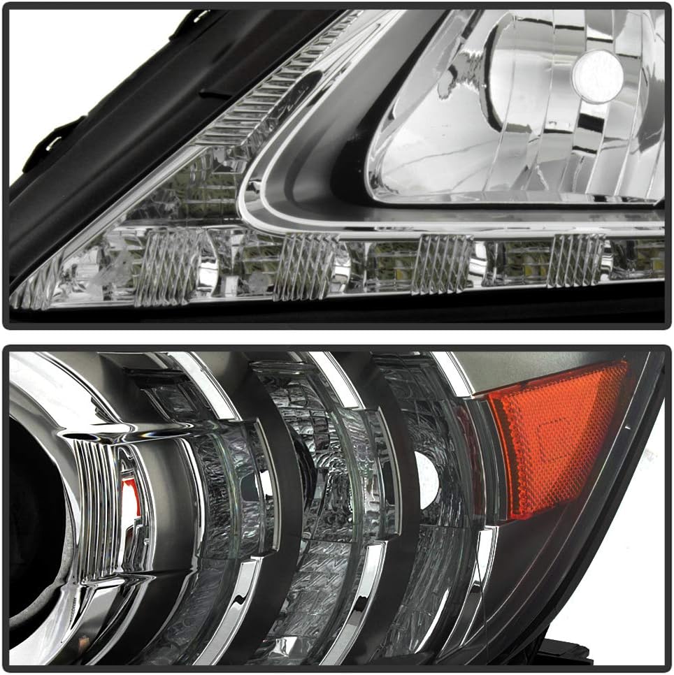 For 2013-2015 Lexus ES350 ES300h Halogen Model LED DRL Projector Headlights Headlamps Assembly Left+Right T96760
