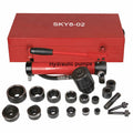 10 Ton 6 Die Hydraulic Knockout Punch Tool Kit with Case V666440