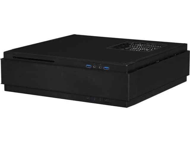 Black Slim Mini-ITX HTPC Gaming Case C6417