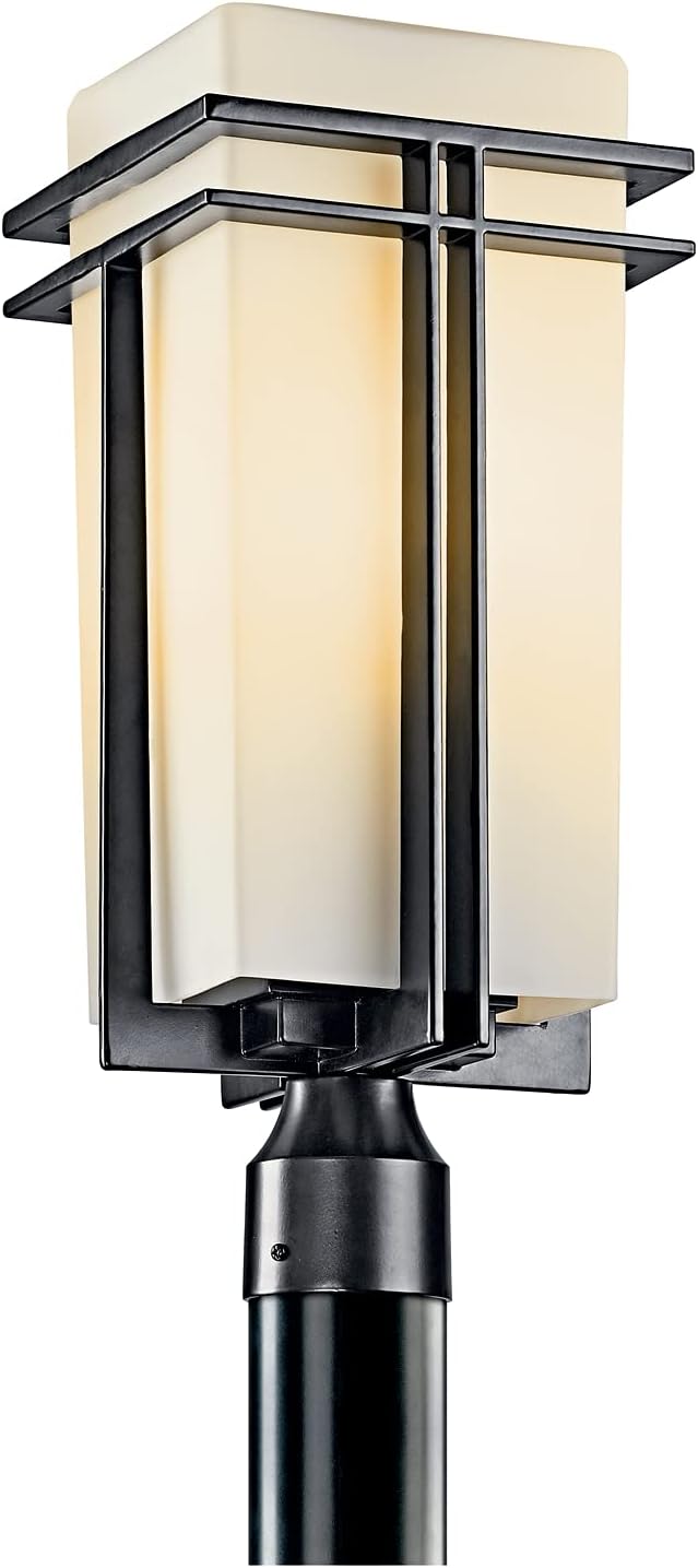1 Light Black Outdoor Post Light E397048