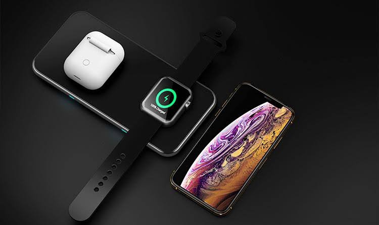 3 in 1 Glass Wireless Charge Pad T9065