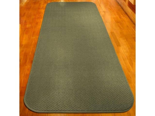 Olive Green 6 ft. x 36 in. Skid-Resistant Carpet Runner V471870