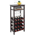 Bamboo Wine Rack 16 Bottles Stackable N928195
