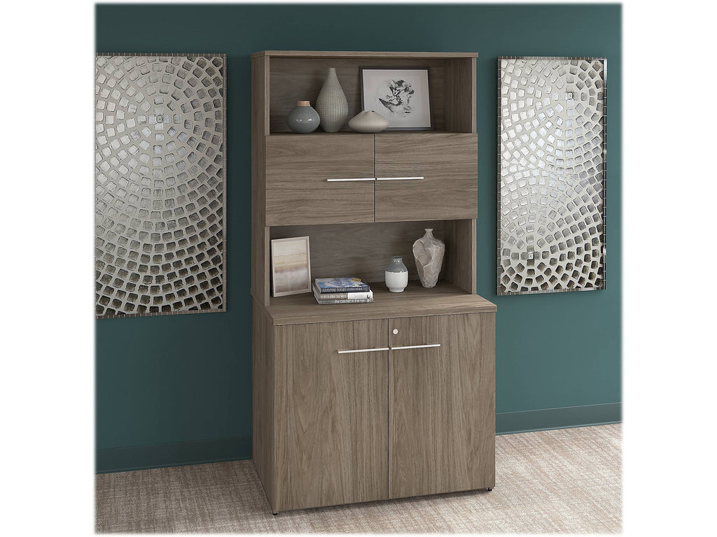 36x22W Tall Storage Cabinet with Doors and Shelves B5429