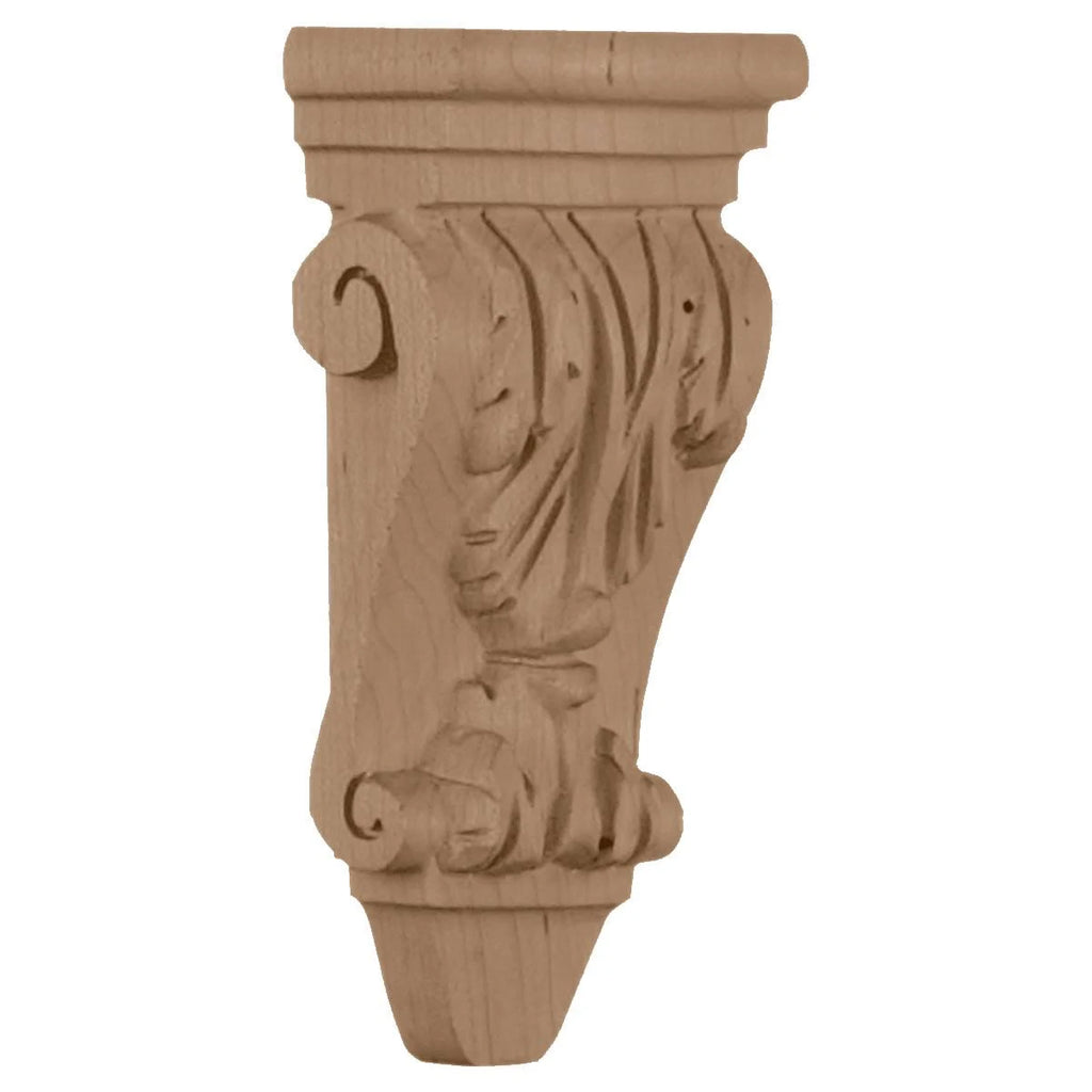 Extra Small Acanthus Pilaster Corbel Maple I93837