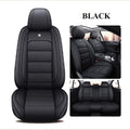 Leather Car Seat Covers Full Set Waterproof Black C9615