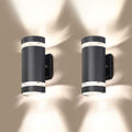 4 Pack Semi Cylinder Up and Down Lights Aluminum Waterproof Outdoor Wall Lamps Z8403