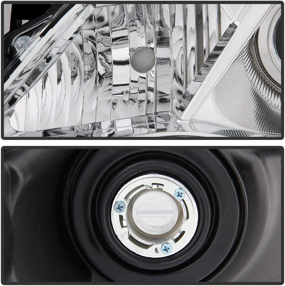 Chrome Housing Projector Headlights Assembly Replacement Left+Right E937