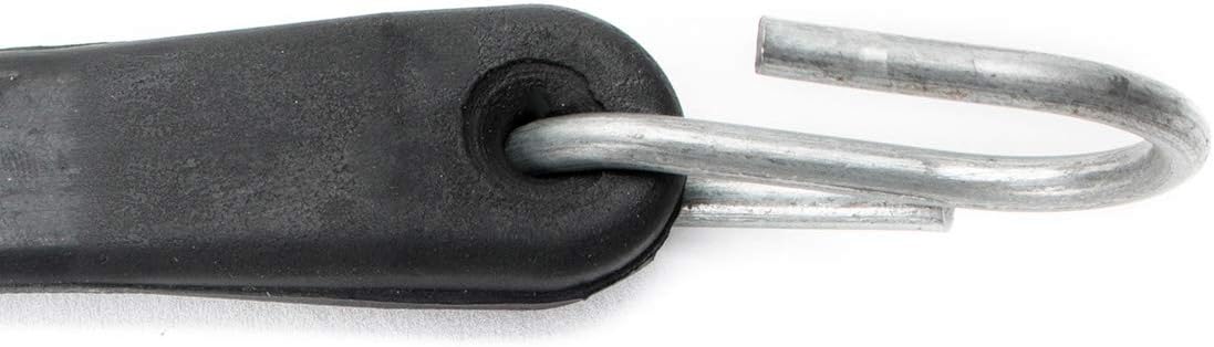 50 Pack 41" Natural Rubber Bungee Cord Tie-Downs with Metal S-Hooks X2245