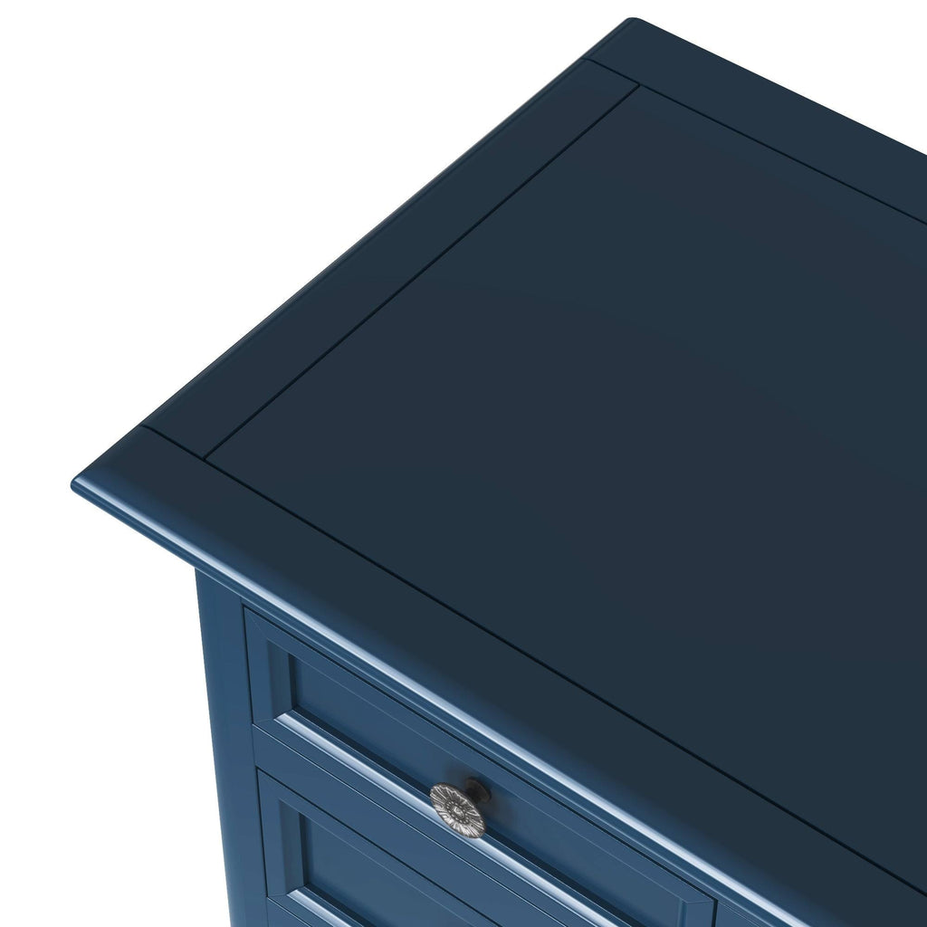 Green Console Table with 6 Drawers and Cabinet V242