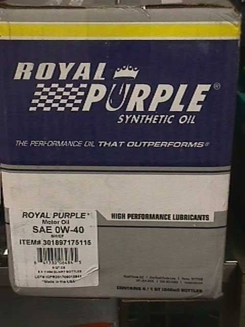 0W40 Synthetic Motor Oil 6 qt. Case R661