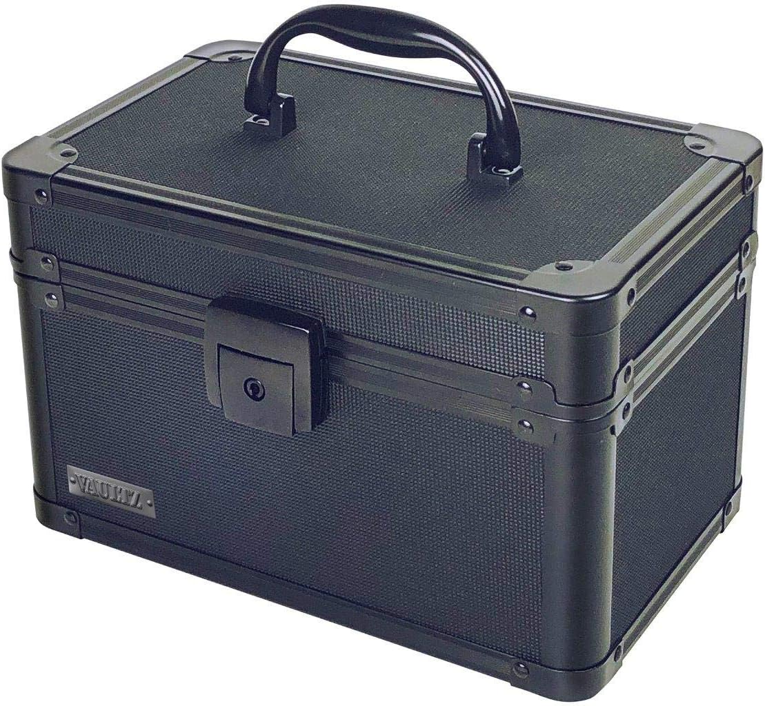 Black Medium Locking Storage Case with Dividers U1703