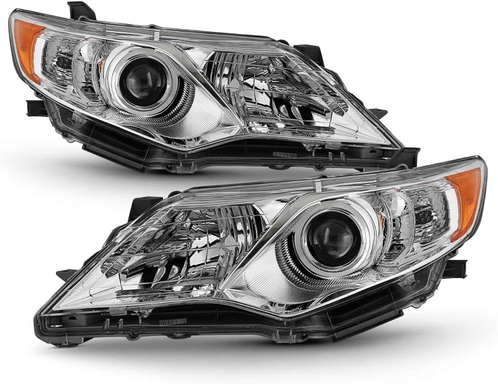 Chrome Housing Projector Headlights Assembly Replacement Left+Right E937