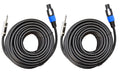 2x Speakon to 1/4 50 ft. 12 Gauge Speaker Cable, Pair Q2757
