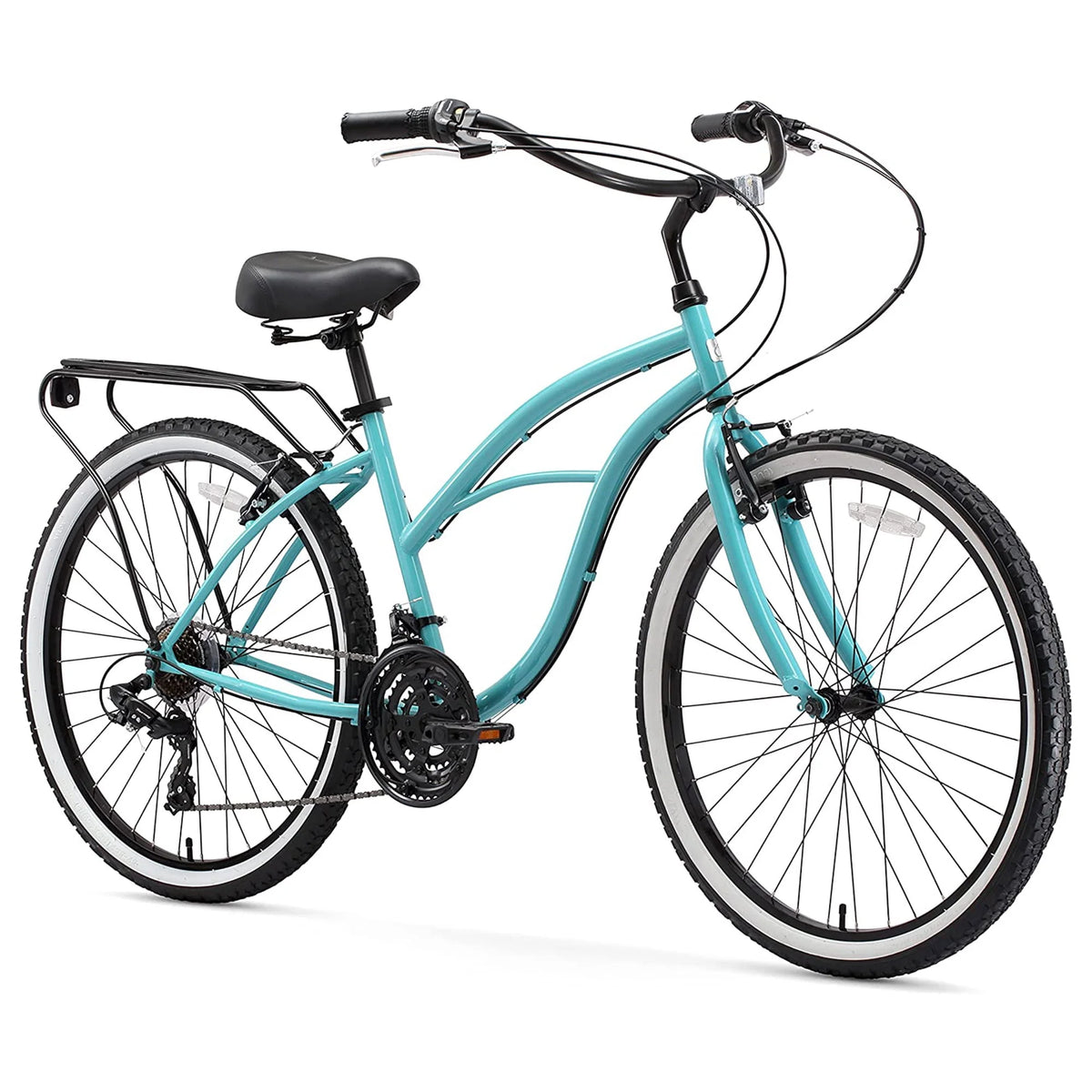 Teal 1 Speed Beach Cruiser Bicycle D824198