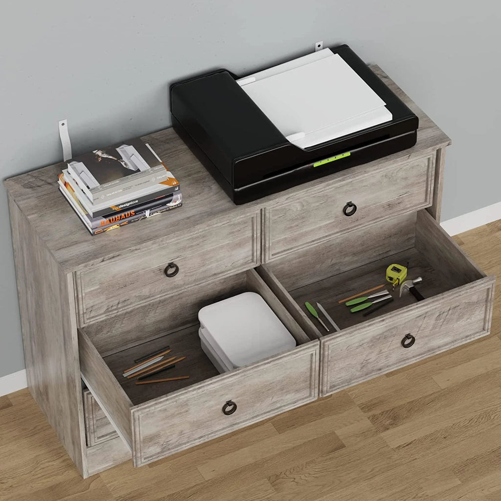 Gray 6 Drawer Dresser E542