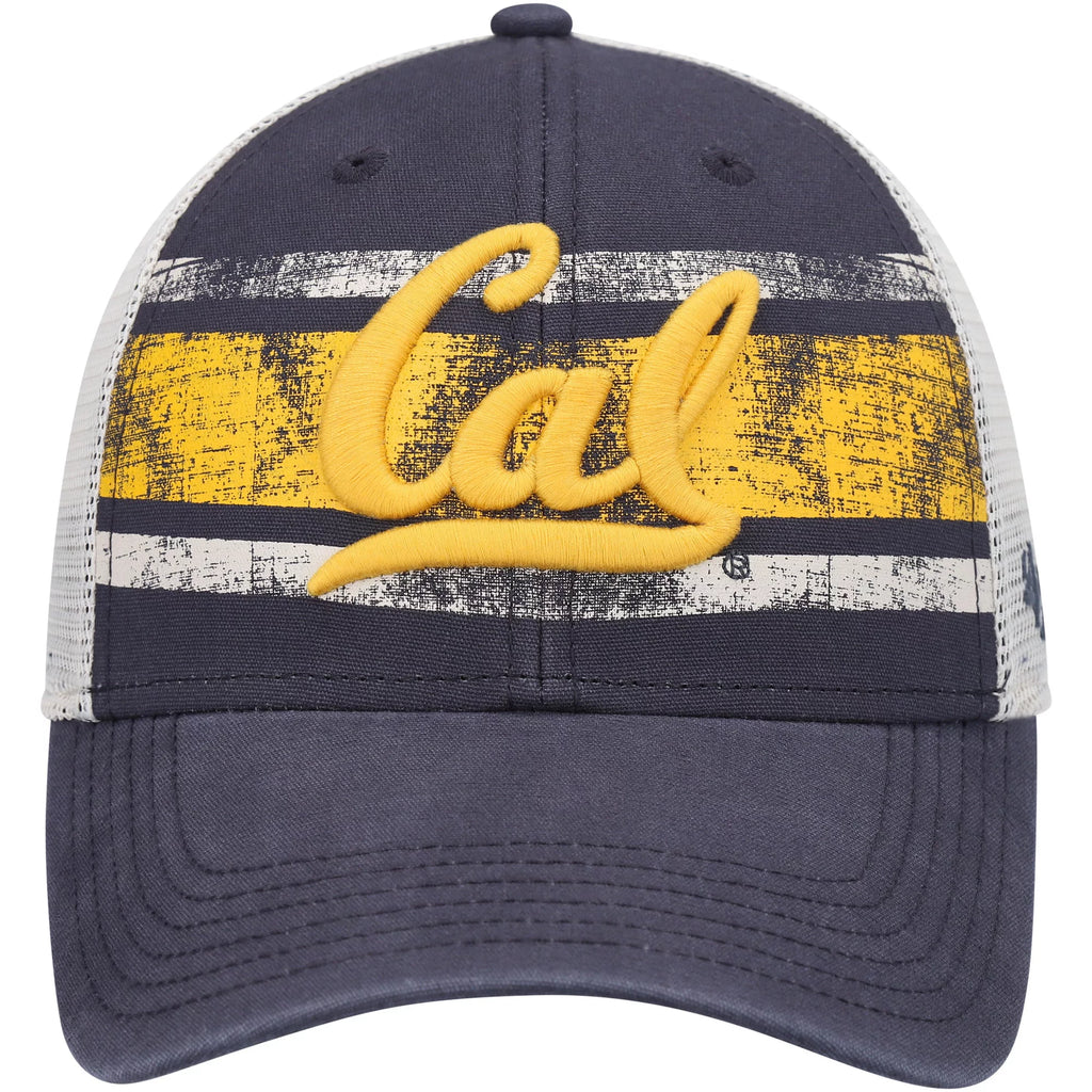 Men's Navy White Trucker Snapback Hat Z139682