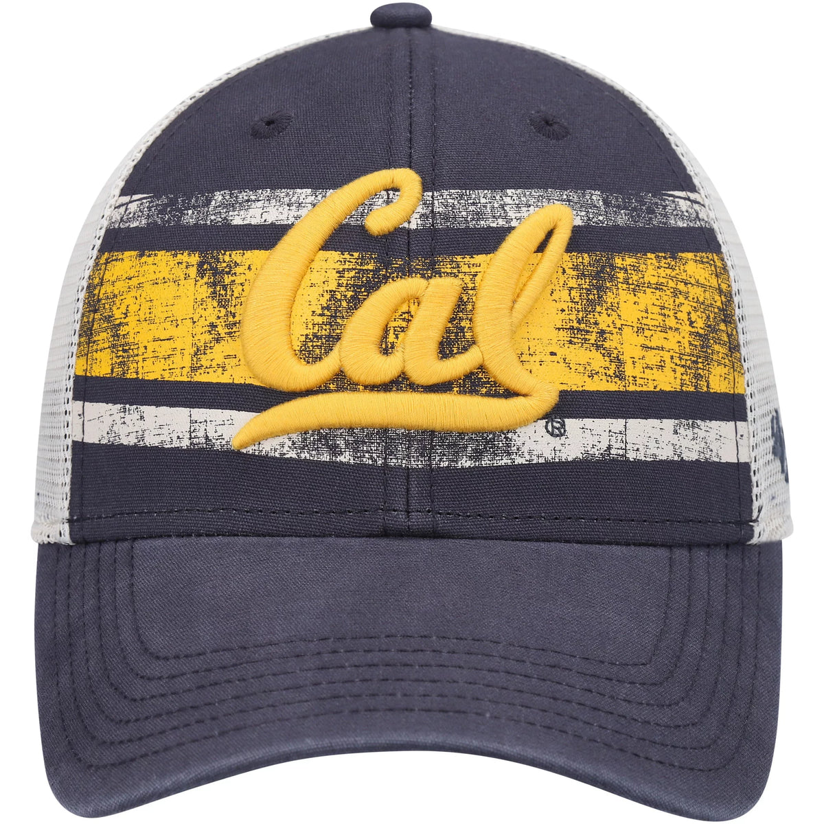 Men's Navy White Trucker Snapback Hat Z139682