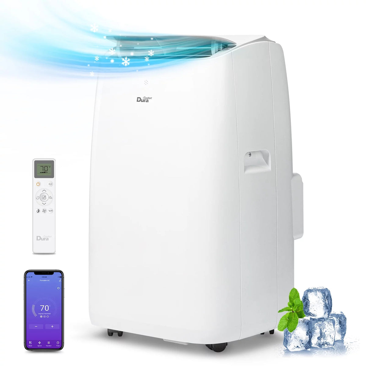 White Portable Air Conditioner, Dehumidifier, Fan F74950