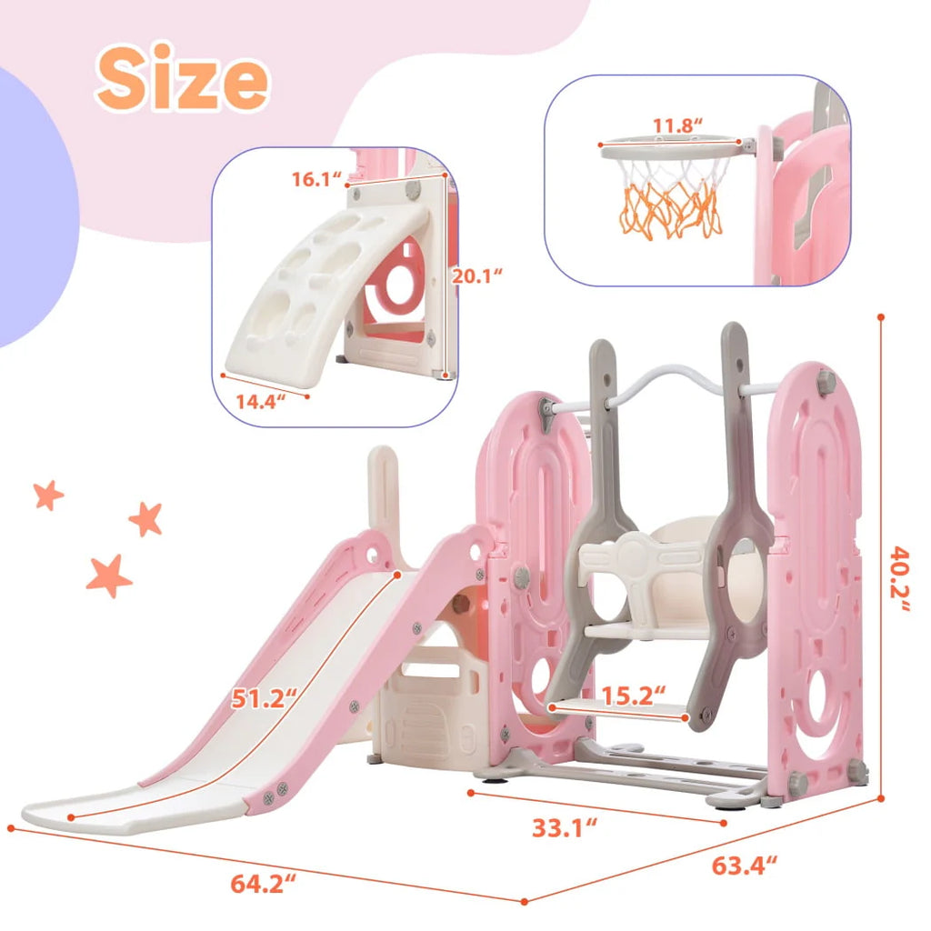 Toddler Climber and Slide Set 4 in 1 Blue B7300