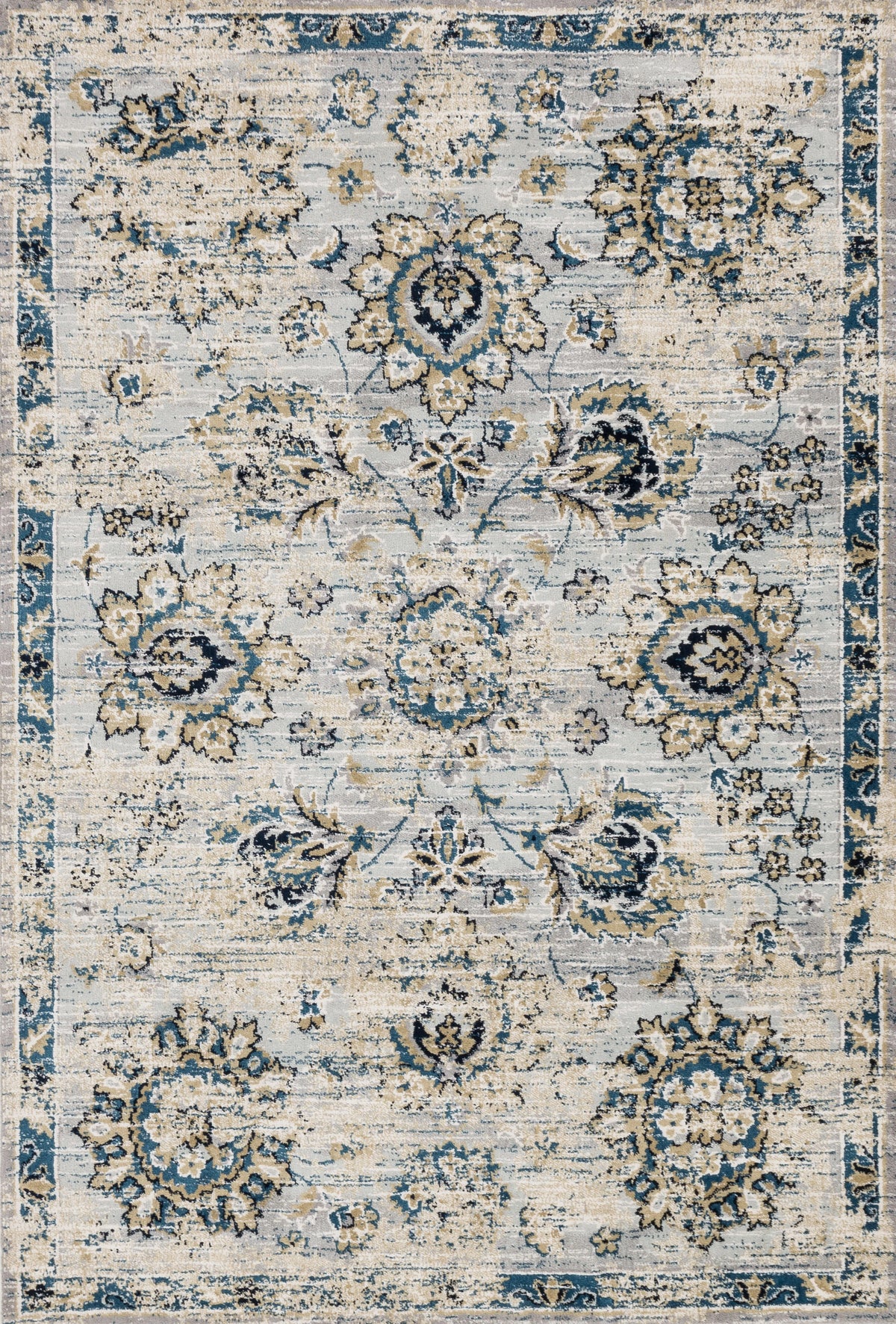 Grey Navy 9'3 x 13' Rug A140581