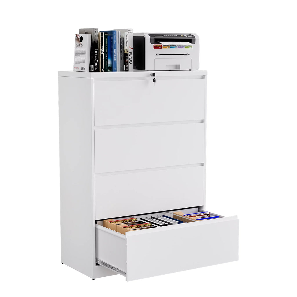 4 Drawer Metal File Cabinet with Lock D83771