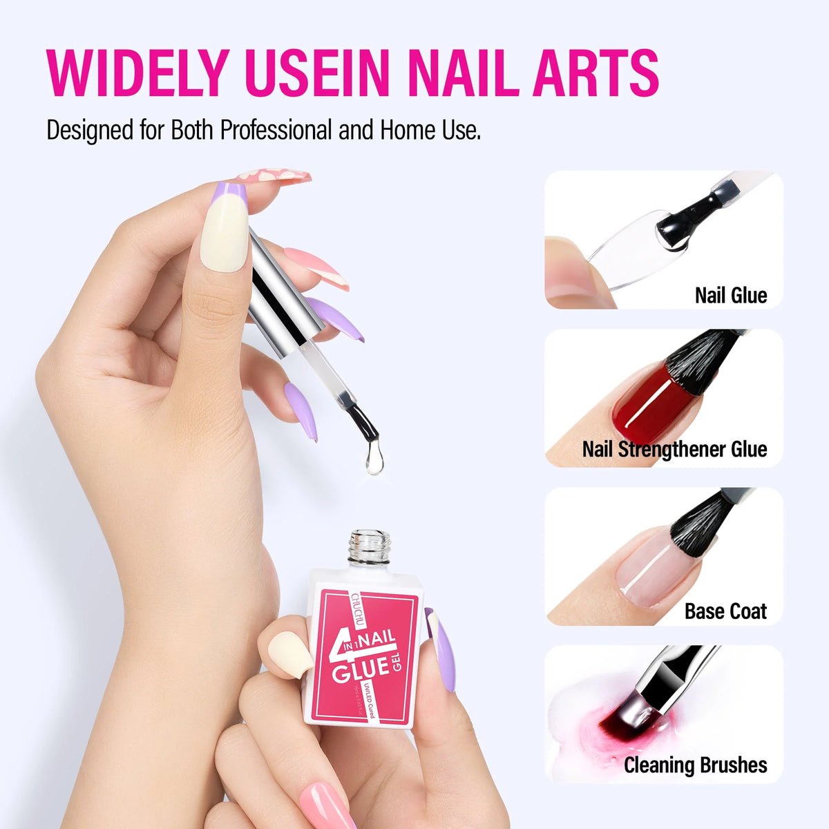4 in 1 Nail Glue 18mL Base Gel X211631