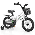 14 Inch Kids Bike with Training Wheels and Basket G634296