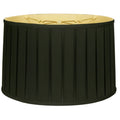 Black Shallow Drum Lamp Shade I9450