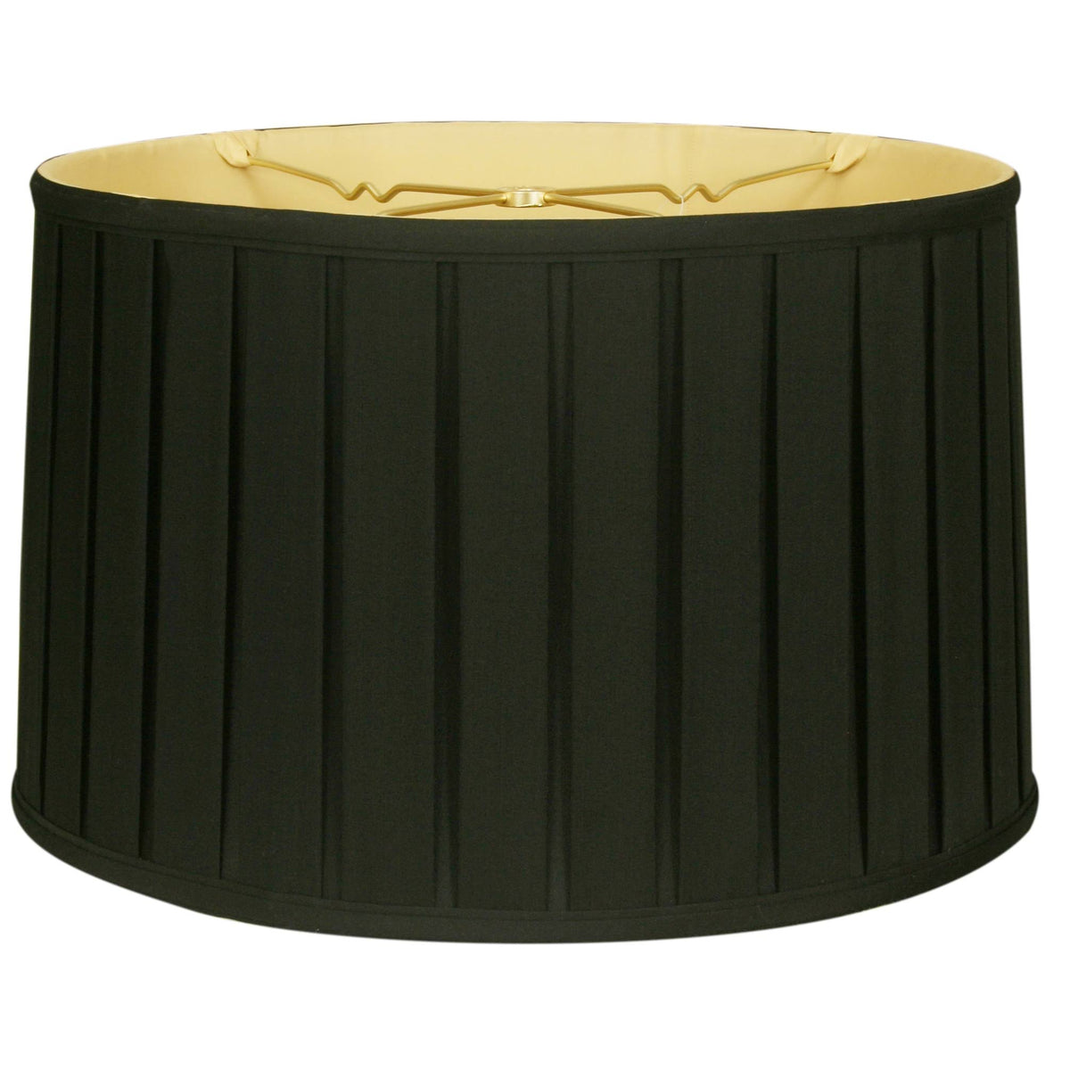 Black Shallow Drum Lamp Shade I9450