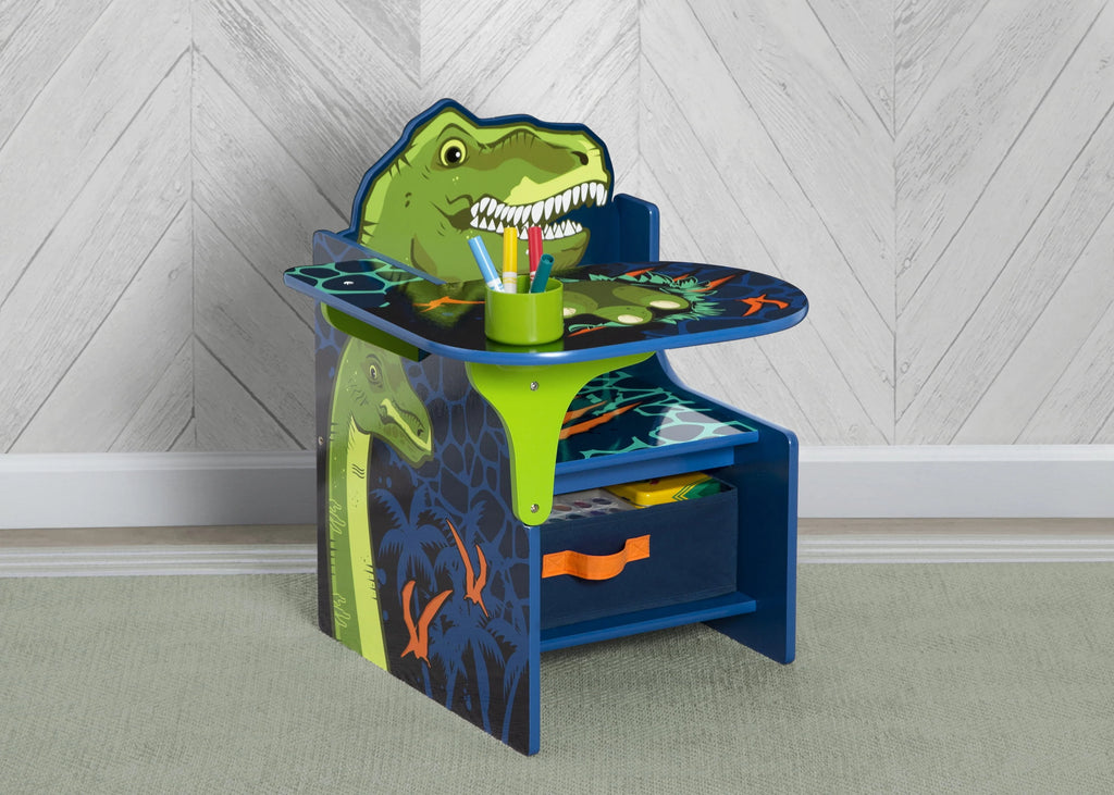 Dinosaur Chair Desk with Storage Bin U572