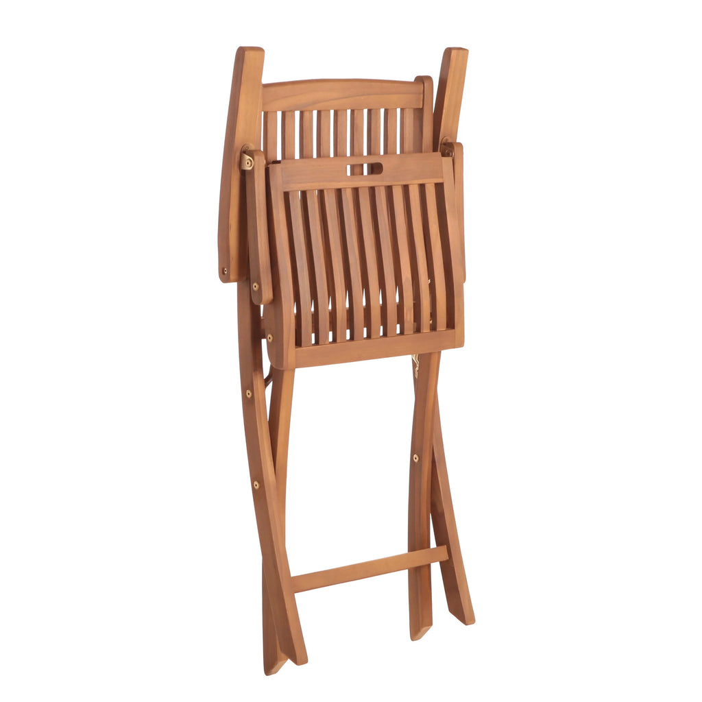 Brown Folding Chair with Arm Rests R961694