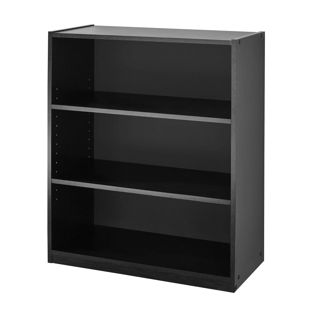 White 3-Shelf Bookcase with Adjustable Shelves I601431