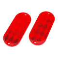 Red Oval Stick-On Reflectors 2-Pack D937813