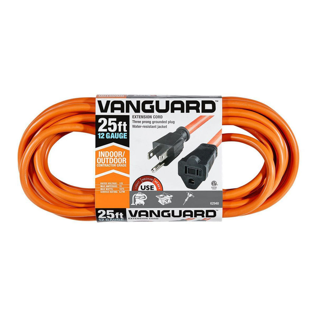 25 ft. 12/3 Gauge Outdoor Extension Cord Orange B708989