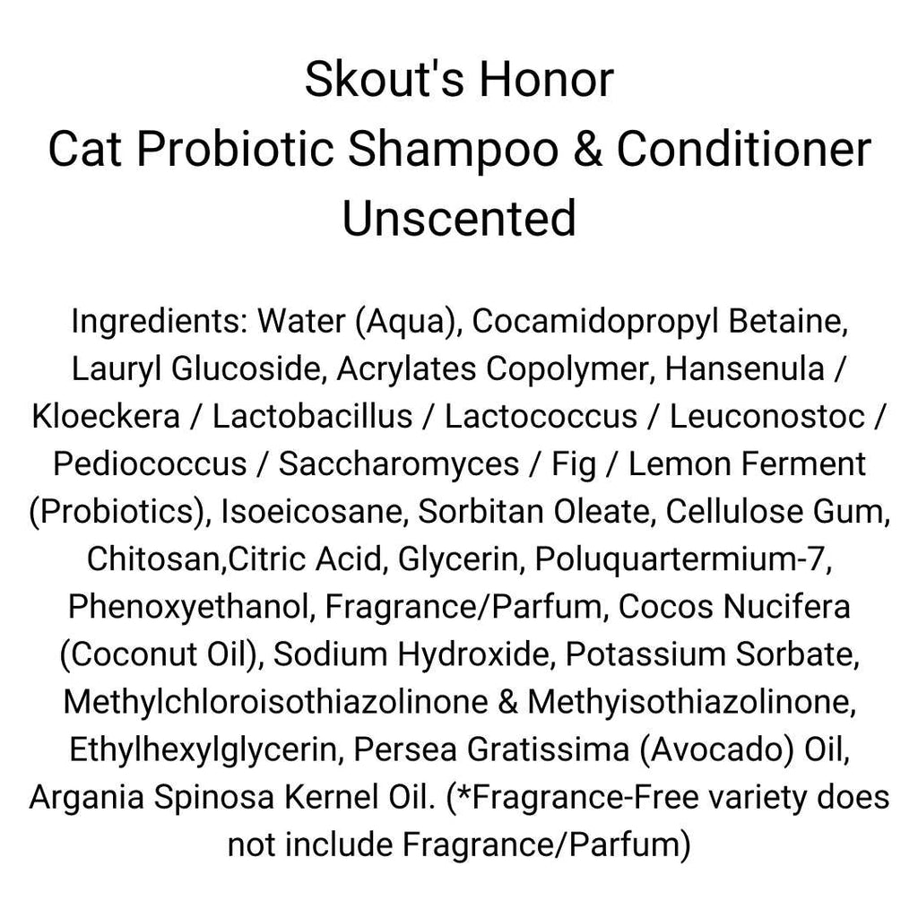 Probiotic Cat Shampoo Conditioner K422