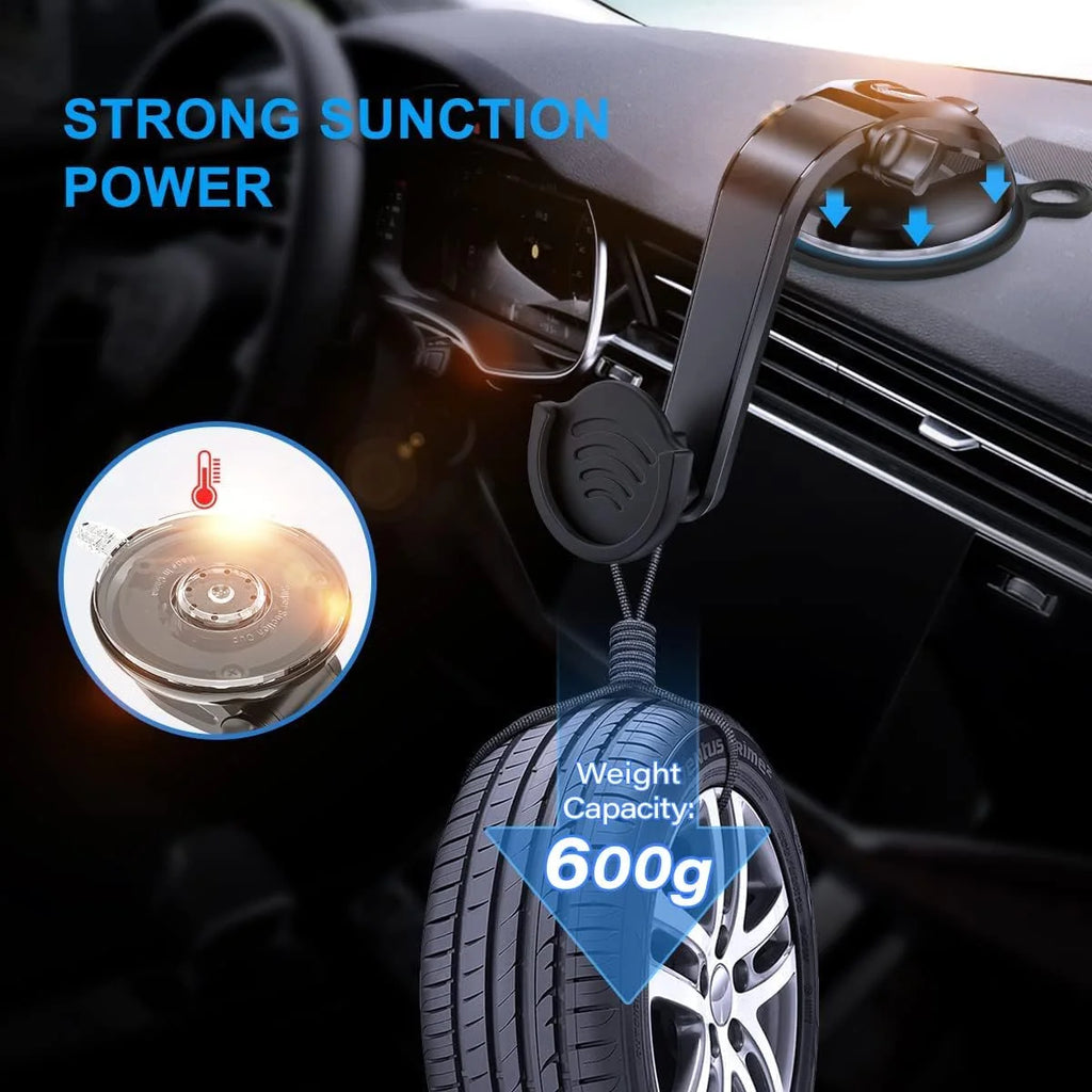 Suction Cup Phone Holder with 360 Rotation - Black M4348