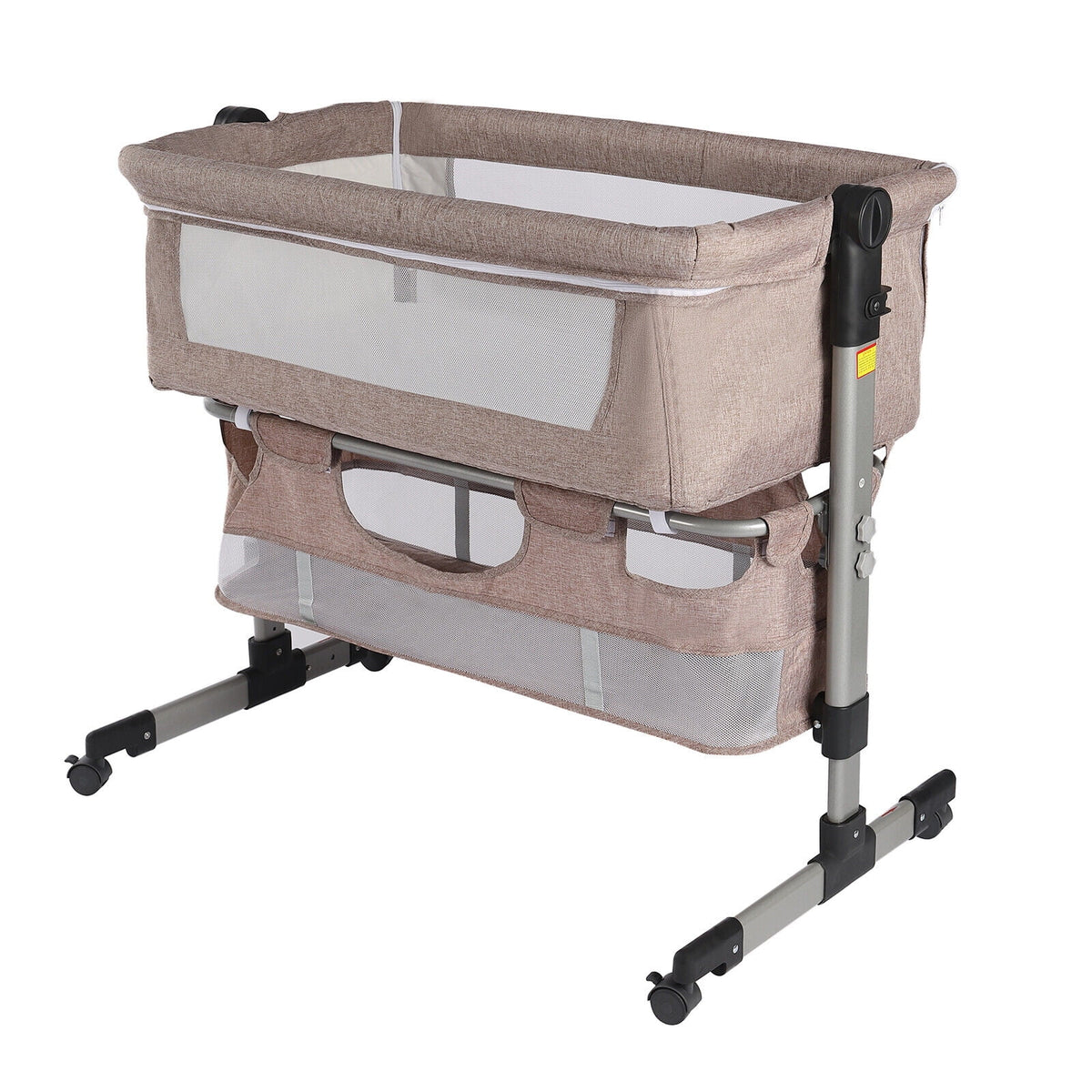 Baby Bassinet Bedside Sleeper with 5 Height Adjustable J723