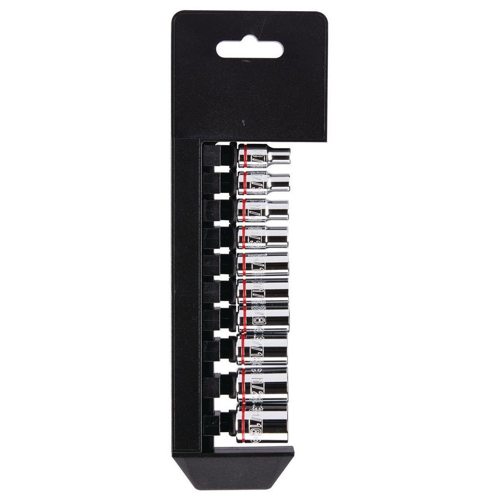 1/4 in. Drive SAE Chrome Socket Set, 10-Piece P2415