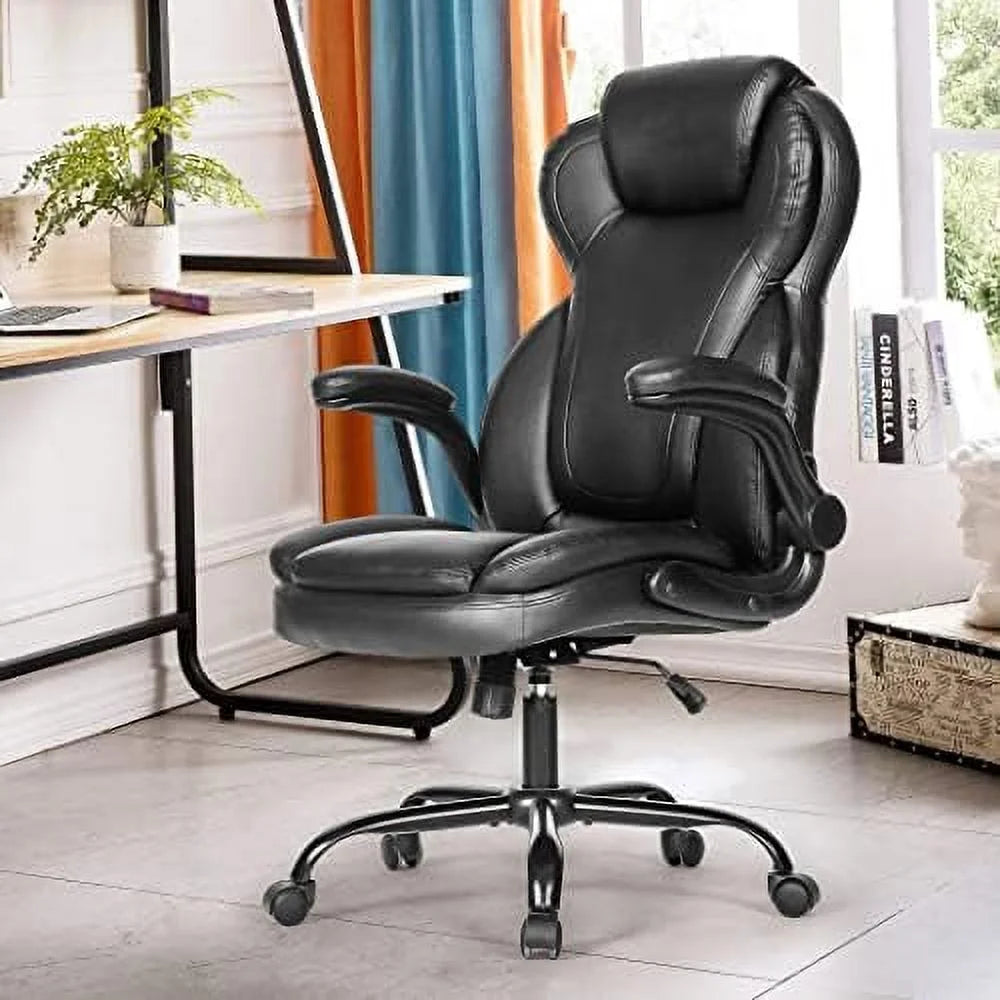 Big and Tall Fabric Office Chair 400lbs Heavy Duty Executive Desk Chair D69876