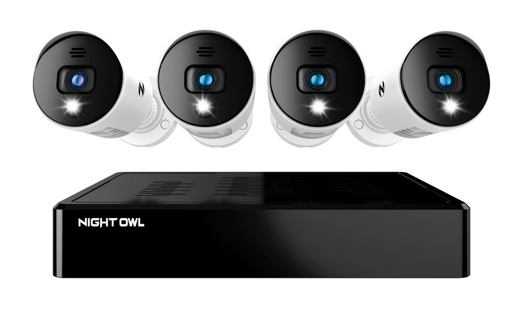 8 Channel DVR with 1TB Hard Drive, 4 Wired 1080p HD Bullet Cameras R6382