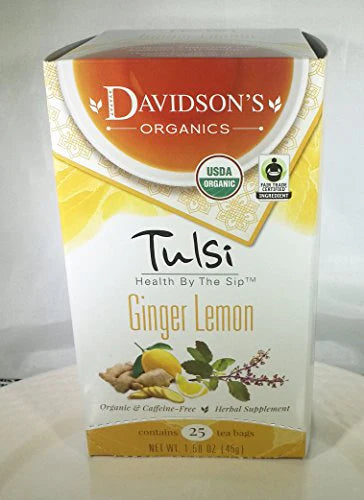 Organic Tulsi Ginger Lemon Tea Bag Box of 25 F285