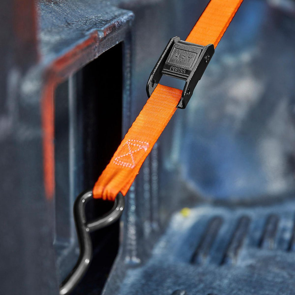 400 lb. Capacity 1 in. x 6 ft. Cam Buckle Tie-Downs, 4-Pack W3705